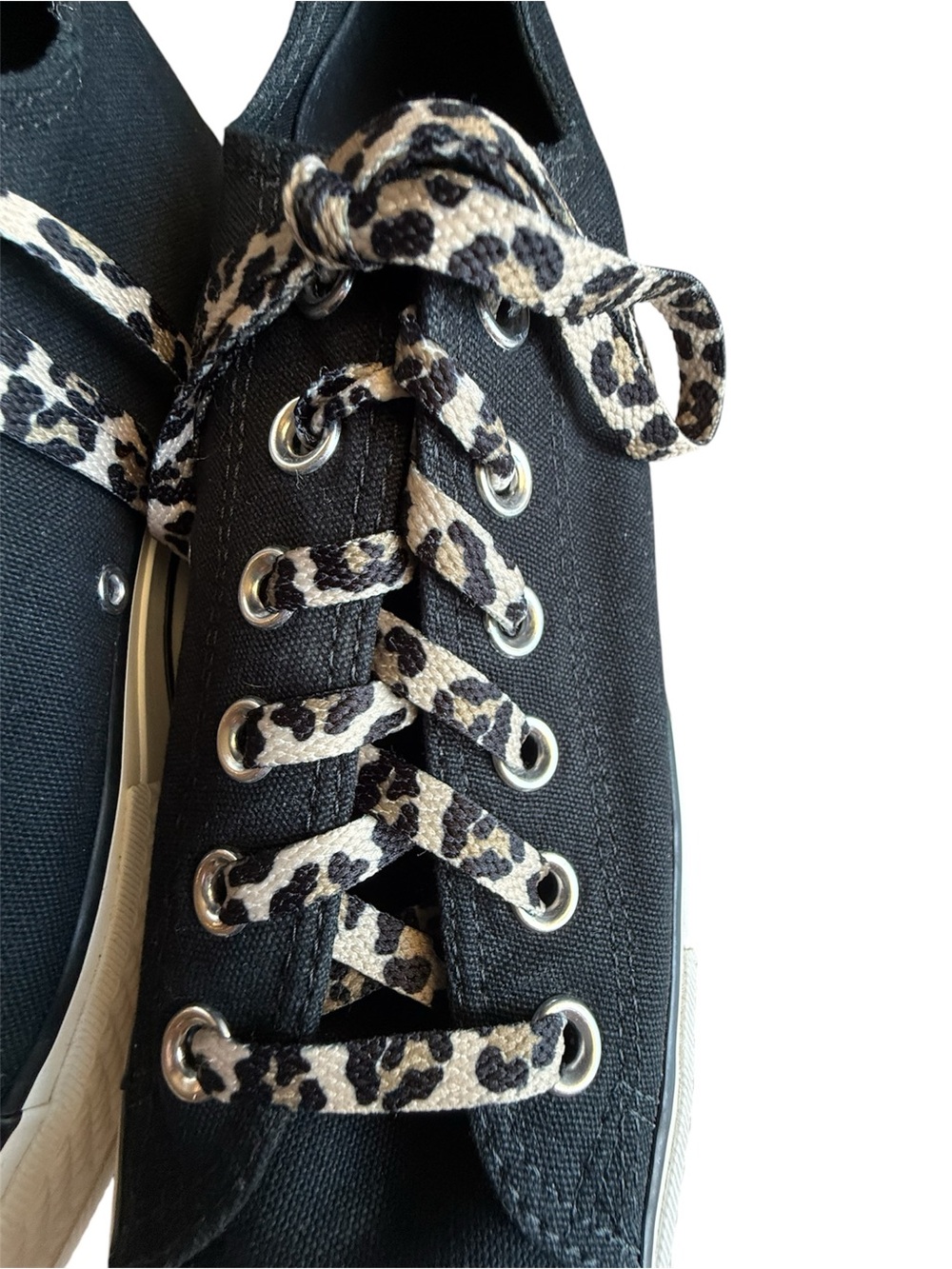 Converse Chuck Taylor Lift All Star Archive with leopard laces in black size 9 - Picture 15 of 15